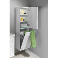 Aqualine FAVOLO vysoká skrinka košom 40x150x31cm, biela mat FV160