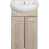 Aqualine ZOJA umývadlová skrinka 41, 5x74x25, 3cm, dub platín 51144