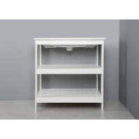 Aqualine ETIDE policová umývadlová skrinka 81, 5x85x44 cm, biela mat ET830