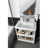 Aqualine ETIDE policová umývadlová skrinka 71, 5x85x44 cm, biela mat ET720