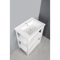 Aqualine ETIDE policová umývadlová skrinka 61, 5x85x44 cm, biela mat ET610