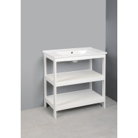 Aqualine ETIDE policová umývadlová skrinka 81, 5x85x44 cm, biela mat ET830