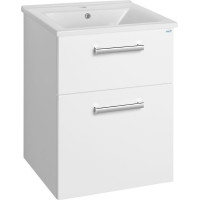 Aqualine VEGA umývadlová skrinka 51, 5x72, 6x43, 6cm, 2x zásuvka, biela VG053