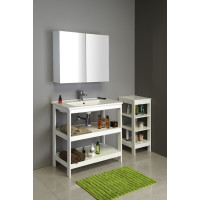 Aqualine ETIDE policová umývadlová skrinka 71, 5x85x44 cm, biela mat ET720