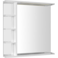 Aqualine KORIN zrkadlo s LED osvetlením a policami 70x70x12cm KO360S