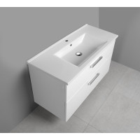Aqualine VEGA umývadlová skrinka 97x60x43, 6cm, 2x zásuvka, biela VG103