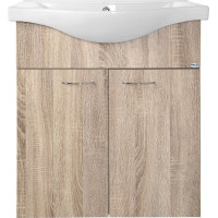 Aqualine KERAMIA FRESH umývadlová skrinka 60, 6x74x34cm, dub platin 50065