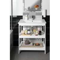 Aqualine ETIDE policová umývadlová skrinka 71, 5x85x44 cm, biela mat ET720