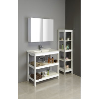 Aqualine ETIDE policová umývadlová skrinka 81, 5x85x44 cm, biela mat ET830