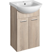 Aqualine ZOJA umývadlová skrinka 41, 5x74x25, 3cm, dub platín 51144