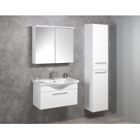 Aqualine KAWA STRIP galerka s LED osvetlením 80x70x22cm, biela WGL80S