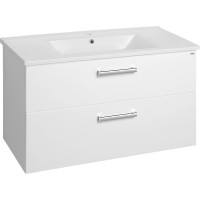 Aqualine VEGA umývadlová skrinka 97x60x43, 6cm, 2x zásuvka, biela VG103
