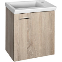 Aqualine ZOJA/KERAMIA FRESH umývadlová skrinka 44x50x25, 3cm, dub platin 51046DP