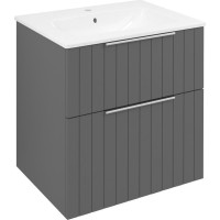 Sapho CIRASA umývadlová skrinka 59, 2x64x46cm, carina strip CR601-4141S