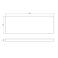 Sapho AVICE doska 100x39cm, dub Rover AV1104