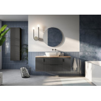 Sapho ESPACE skrinka 50x172x32cm, 2x dvierka, ľavá/pravá, carina strip ESC450-4141S