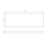 Sapho AVICE doska 110x39cm, dub Rover AV1114