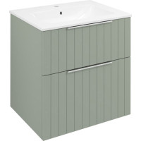 Sapho CIRASA umývadlová skrinka 59, 2x64x46cm, verde strip CR601-4444S