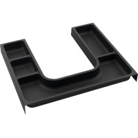 Sapho LINDO "U" organizér 372x36x323mm, plast, antracit LD001