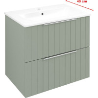 Sapho CIRASA umývadlová skrinka 58x54x39cm, verde strip CR592-4444S