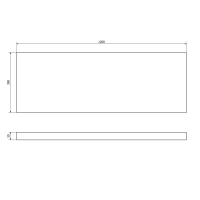 Sapho AVICE doska 120x39cm, cement AV1127