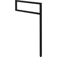Sapho Podperná konzola 490x690x20mm, lakovaná oceľ, čierna mat 30362