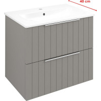 Sapho CIRASA umývadlová skrinka 58x54x39cm, agila strip CR592-4343S