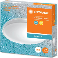 LEDVANCE Kúpeľňové stropné svietidlo, priemer 325mm, 1800lm, 24W, 3000K, IP44 AC464820055
