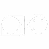Sapho STEN zrkadlo 80x80cm NA285