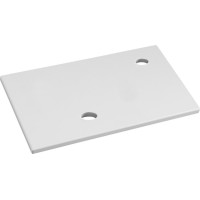 Sapho MINOR doska pod umývadlo 40x22, 5cm, batéria vpravo, liaty mramor, biela MR405