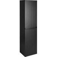 Sapho FILENA vysoká skrinka 35x140x30cm, čierna mat strip FID3540BS