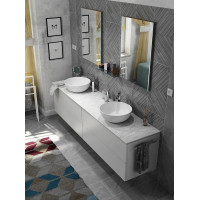 Sapho TREOS pracovná doska 1716x513 mm, rockstone, biela mat TX172-0101