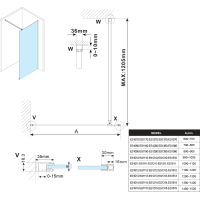 Polysan ESCA číre sklo 900x2100mm ES1090