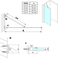 Gelco VARIO číre sklo 700x2000mm GX1270