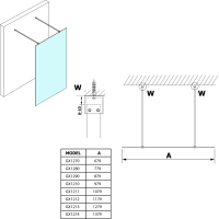 Gelco VARIO číre sklo 800x2000mm GX1280