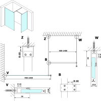 Gelco VARIO číre sklo 900x2000mm GX1290