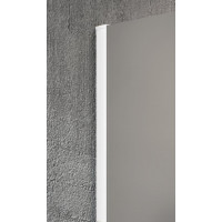 Gelco VARIO WHITE jednodielna sprchová zástena na inštaláciu k stene, dymové sklo, 700 mm GX1370GX1015