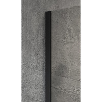 Gelco VARIO BLACK jednodielna sprchová zástena na inštaláciu k stene, matné sklo, 1100 mm GX1411GX1014