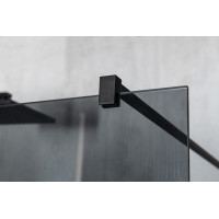 Gelco VARIO BLACK jednodielna sprchová zástena na inštaláciu k stene, sklo nordic, 1000 mm GX1510-06
