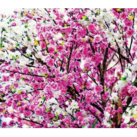 Dizajnový záves KVETY sakury 180x160 cm