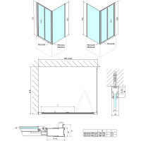 Polysan DEEP obdĺžnikový sprchovací kút 1000x750mm L/P variant, číre sklo MD1910MD3116