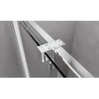 Polysan ROLLS LINE obdĺžnikový sprchovací kút 1500x1000 mm, L/P variant, číre sklo RL1515RL3415