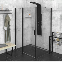 Polysan ZOOM LINE BLACK obdĺžnikový sprchovací kút 1300x900mm L/P variant ZL1313BZL3290B