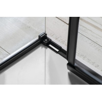 Polysan ALTIS LINE BLACK obdĺžnikový sprchovací kút 1200x900 mm, Ľ/P variant AL3012BAL6012B