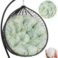 Obojstranný vodeodolný sedací vankúš do závesného kresla 130 cm - Primavera/sivý