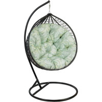 Obojstranný vodeodolný sedací vankúš do závesného kresla 130 cm - Primavera/sivý