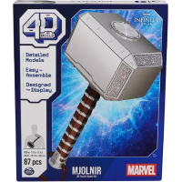 4D BUILD 3D Puzzle Marvel: Tórovo kladivo 87 dielikov