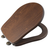 Kerasan RETRO WC sedátko Soft Close, orech/bronz 108640