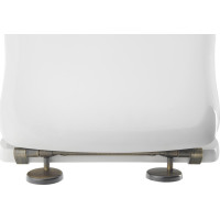 Kerasan RETRO WC sedátko Soft Close, polyester, biela/bronz 108601