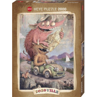 HEYE Puzzle Zozoville: Výlet 2000 dielikov